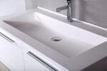 Aspe 24" Black Acrylic Bathroom Vanity - Image 2