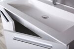 Aspe 24" Black Acrylic Bathroom Vanity - Image 4