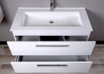 Elke 24″ Glossy Gray Acrylic Bathroom Vanity - Image 2