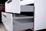 Elke 24″ Glossy Gray Acrylic Bathroom Vanity - Image 3