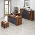 Atlas 71″ Wood Office Furniture Set of 3pcs