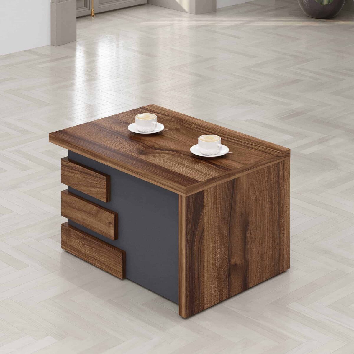 Atlas 71" Wood Office Furniture Set of 3pcs - Image 7