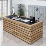 Elise 87" Wood Office Furniture Set of 4pcs - Image 3