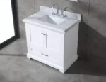 Mareo 36″ Solid Wood Single Sink Bathroom Vanity with Mirror - Image 3
