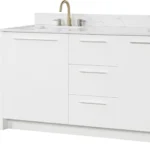 Nona 72″ Solid Wood Double Sink Bathroom Vanity (White)